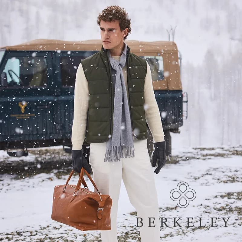 Luton Weekender Cognac inkl Luton Washbag från Berkeley